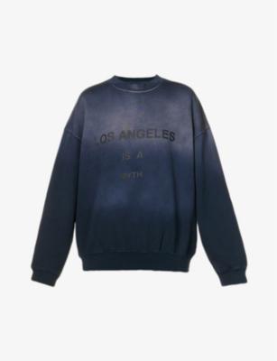 Jaci faded-wash organic cotton-jersey sweatshirt by ANINE BING