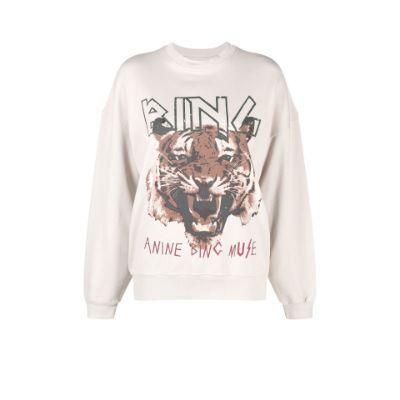 Neutral Tiger Printed Sweatshirt by ANINE BING
