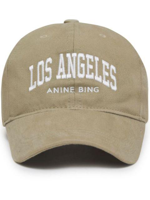 slogan-print baseball cap by ANINE BING | jellibeans