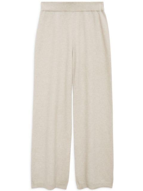 stretch-fit wide-leg trousers by ANINE BING