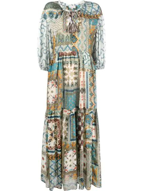 patchwork midi dress by ANJUNA
