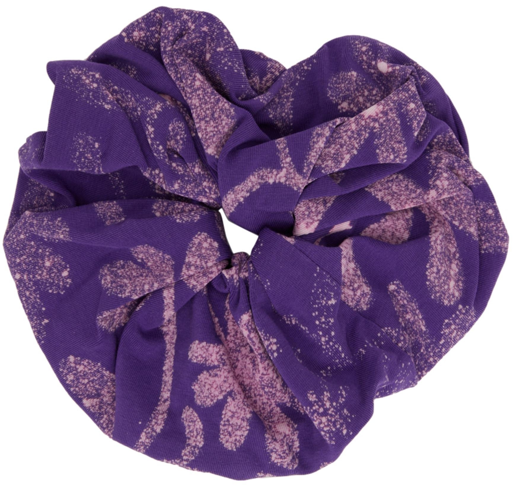 SSENSE Exclusive Purple & Pink Big Blooming Scrunchie by ANNA CASTELLANO