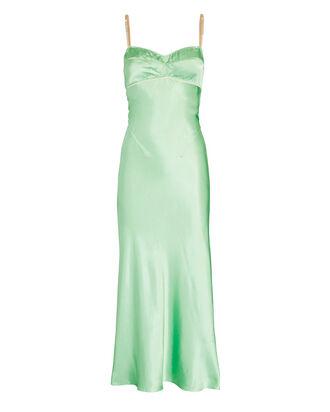 Waterlily Cut-Out Satin Midi Dress by ANNA OCTOBER
