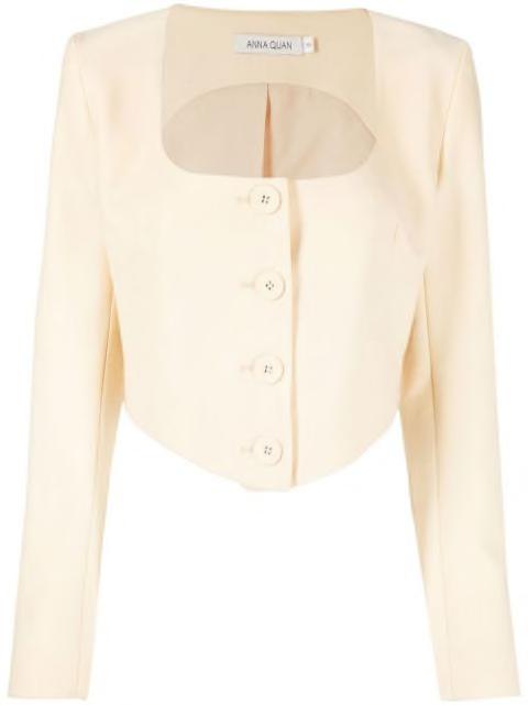 cropped button-up jacket by ANNA QUAN
