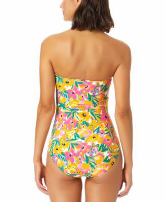 Women's Sunshine Floral Twist-Front One-Piece Swimsuit by ANNE COLE