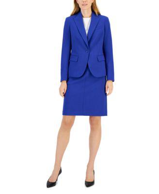 Executive Collection Single-Button A-Line Skirt Suit by ANNE KLEIN