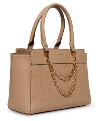 Women's Embossed Crossbody Bag with Swag Chain by ANNE KLEIN