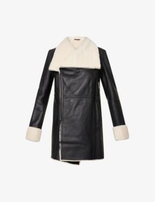 Serenity shearling-lined leather coat by ANNE VEST