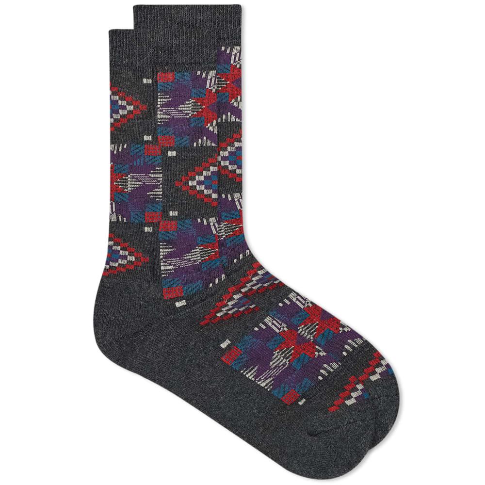 Anonymous Ism American Quilt Pile Crew Sock by ANONYMOUS ISM