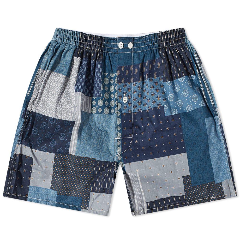 Anonymous Ism Boro Patchwork Boxer Short by ANONYMOUS ISM