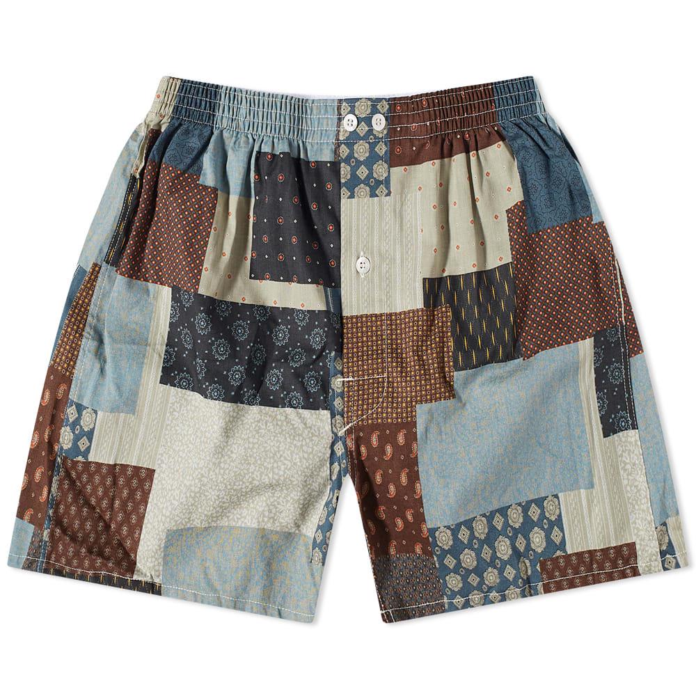 Anonymous Ism Boro Patchwork Boxer Short by ANONYMOUS ISM