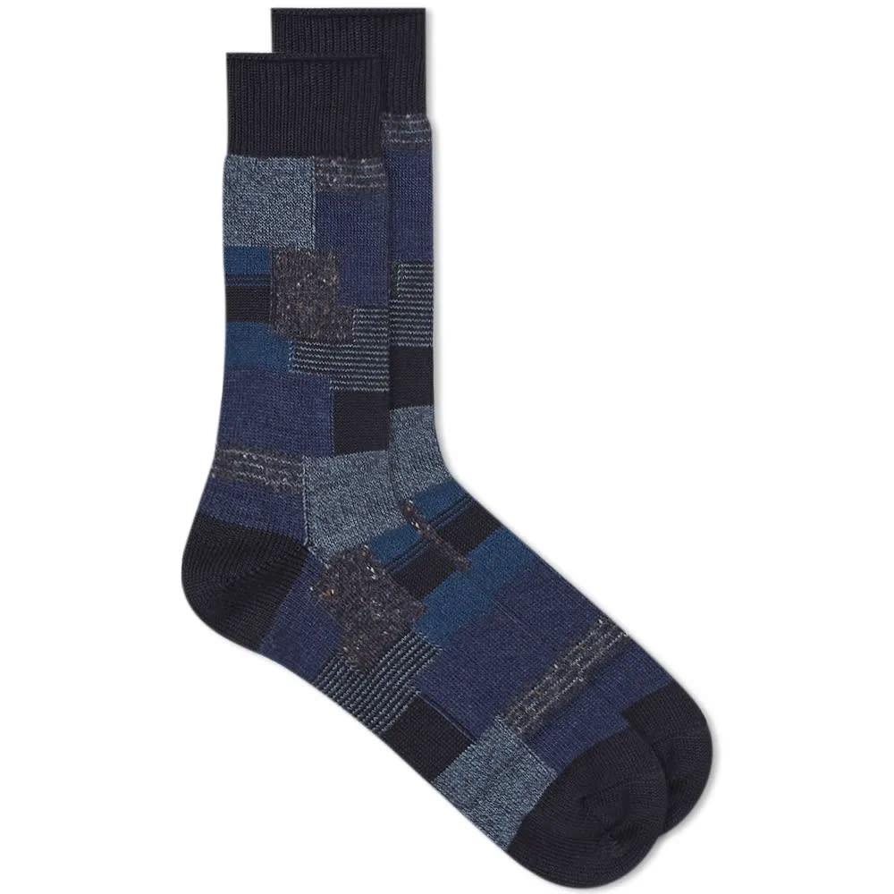 Anonymous Ism Patchwork Crew Sock by ANONYMOUS ISM