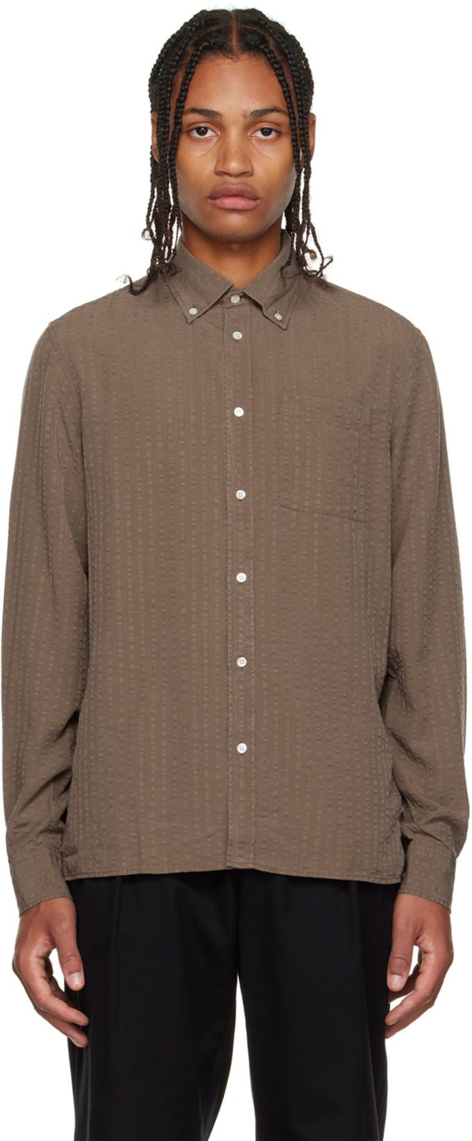 Brown Button-Up Shirt by ANOTHER ASPECT