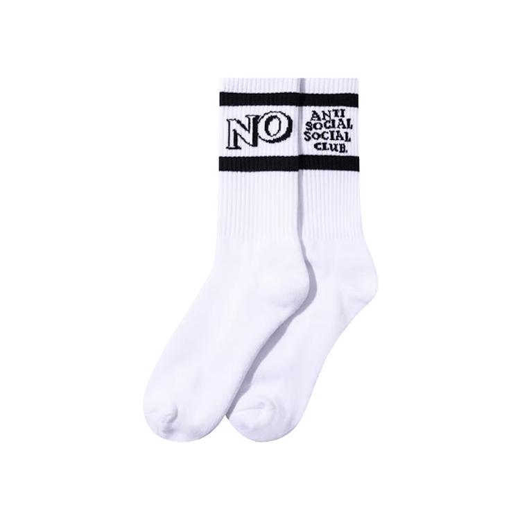 Anti Social Social Club Y/N Socks 'White' by ANTI SOCIAL SOCIAL CLUB