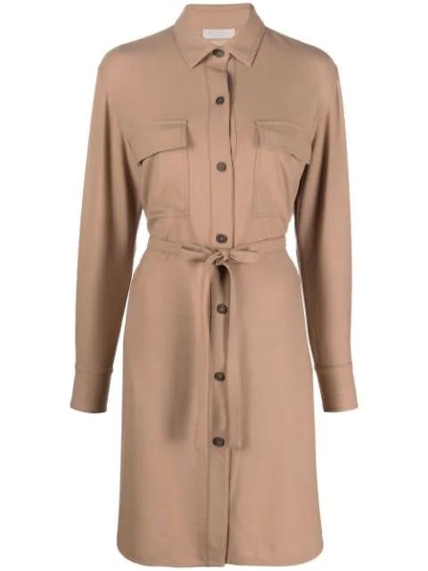 belted shirt dress by ANTONELLI