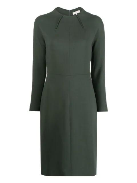 long-sleeved knitted midi dress by ANTONELLI