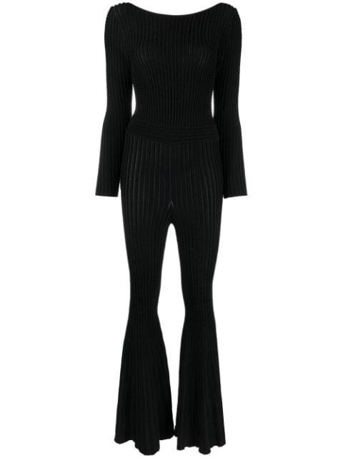 flared knitted jumpsuit by ANTONINO VALENTI