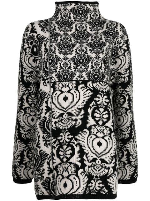 jacquard-pattern funnel-neck sweater by ANTONIO MARRAS