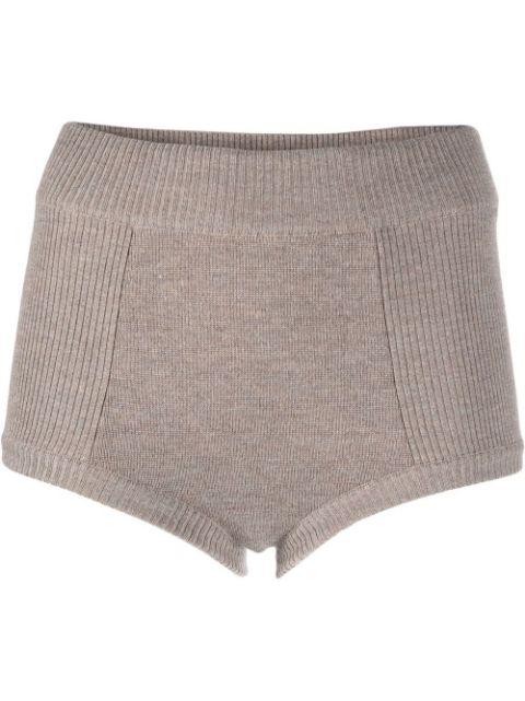 knit virgin-wool micro shorts by ANTONIO MARRAS