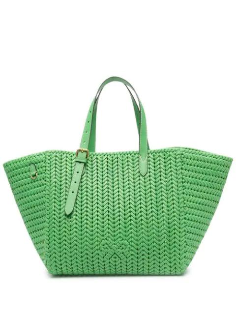 Neeson square hand-woven tote by ANYA HINDMARCH