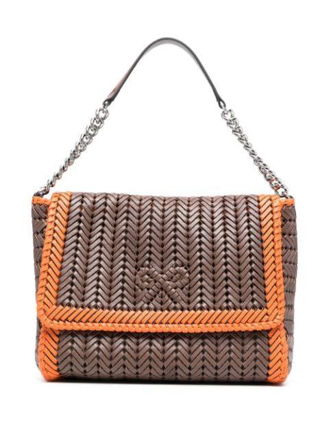 interwoven leather shoulder bag by ANYA HINDMARCH