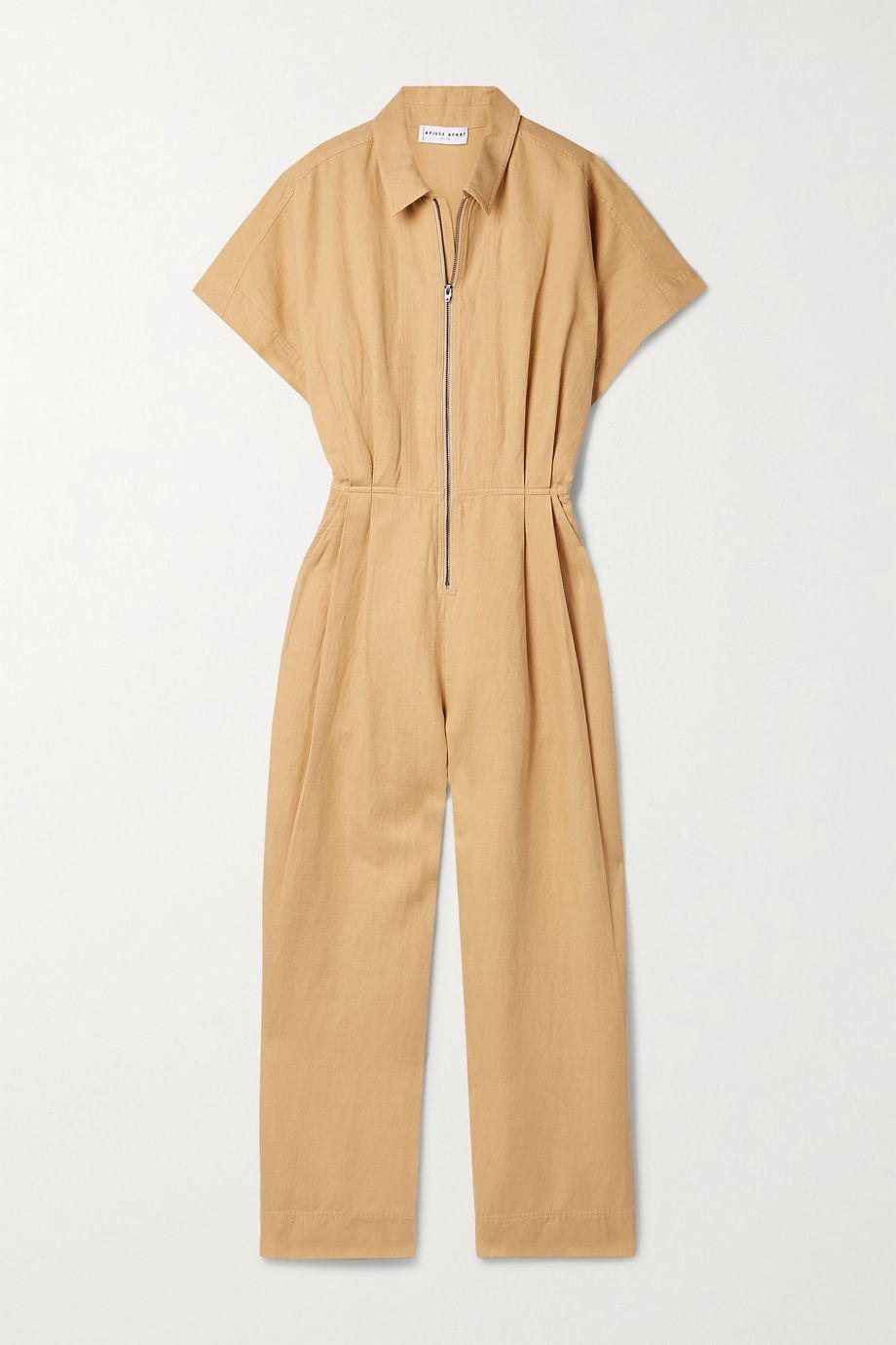 Oso Mayor pleated linen-twill jumpsuit by APIECE APART