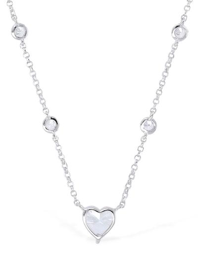 Crystal heart adjustable necklace by APM MONACO
