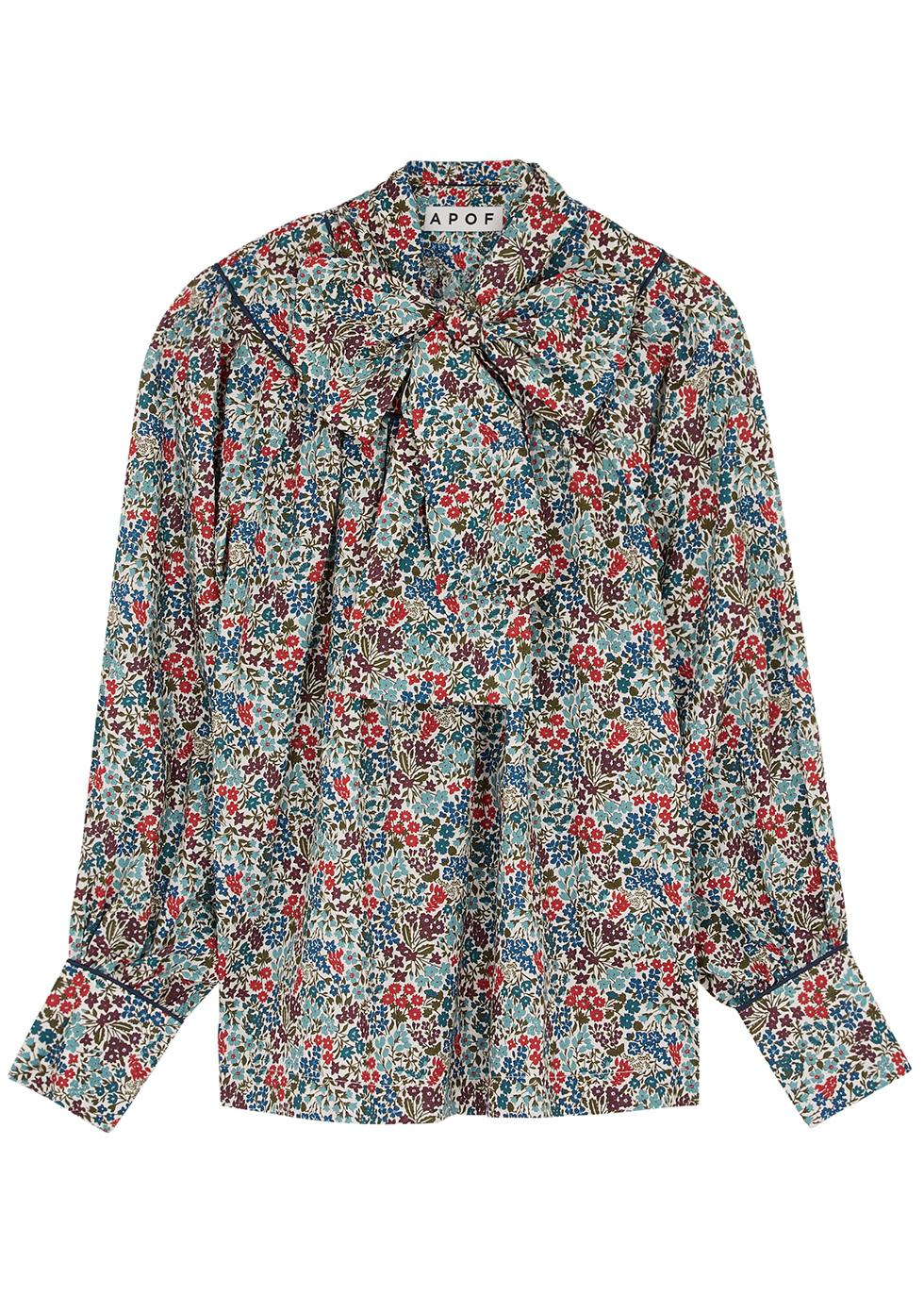 Alfa floral-print cotton blouse by APOF