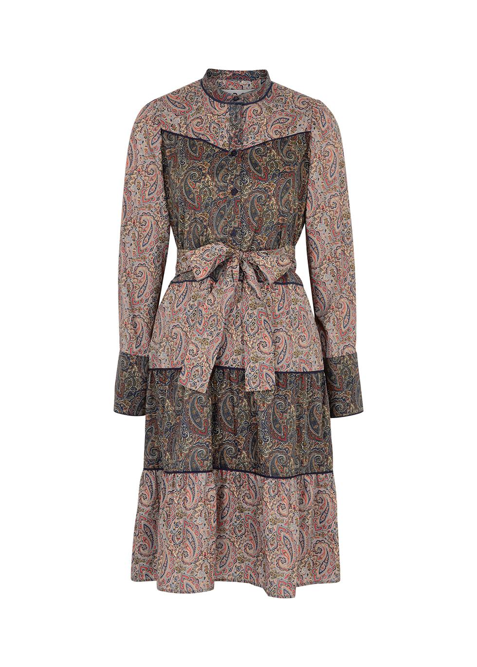 Mona paisley-print cotton midi dress by APOF
