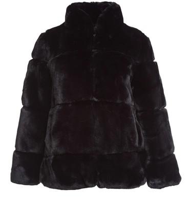 Skylar Tiered Faux Fur Short Coat by APPARIS