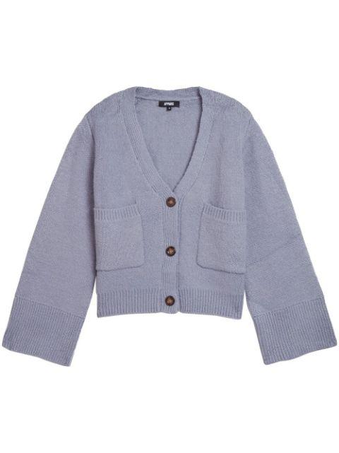 knitted long-sleeve cardigan by APPARIS