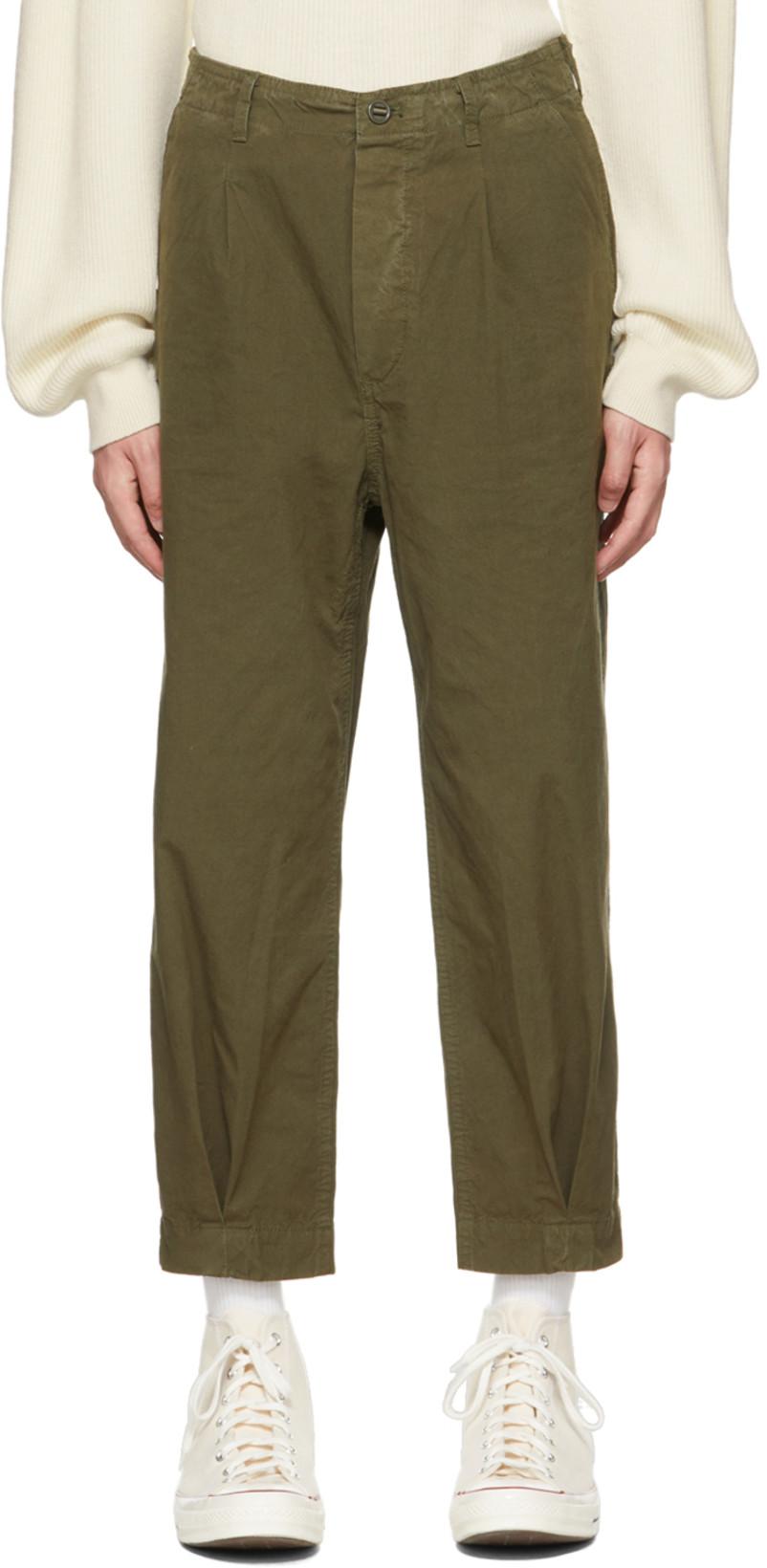 Green DM1-1 Cargo Pants by APPLIED ART FORMS
