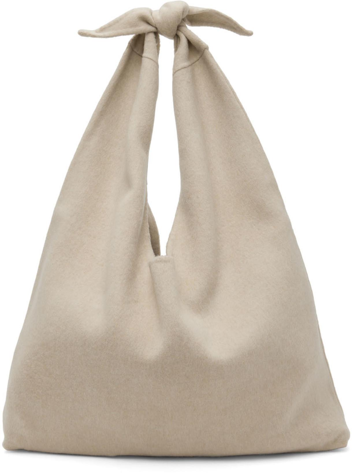 Beige Cashmere Mix Tote by ARCH THE