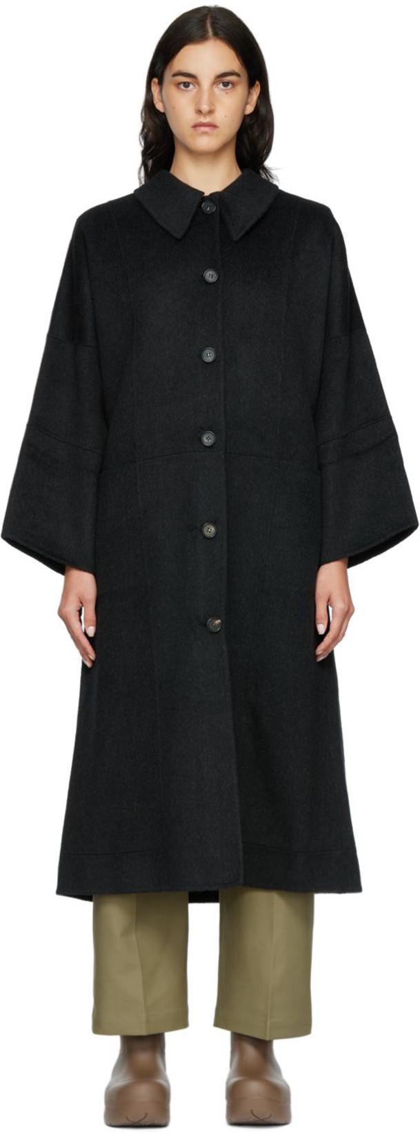 Black Oversized Coat by ARCH THE