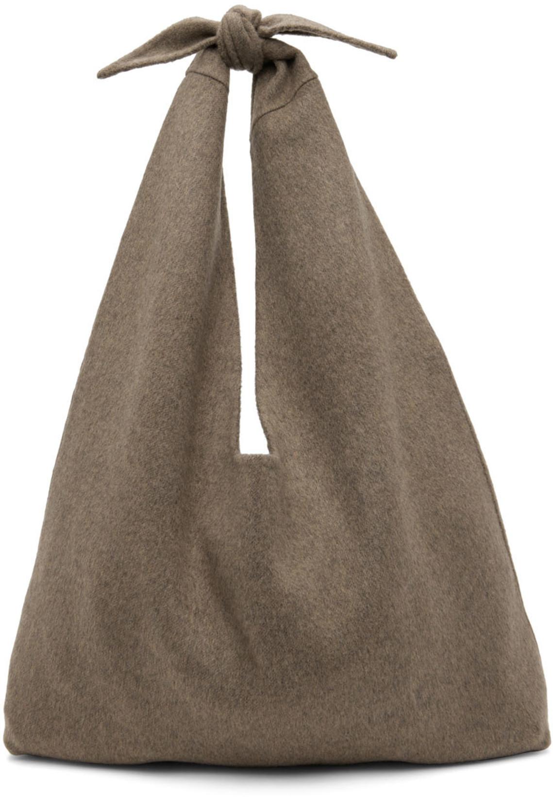 Brown Cashmere Mix Tote by ARCH THE