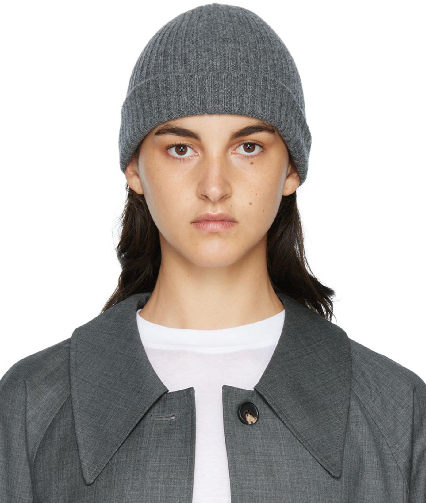 Gray Cashmere Beanie by ARCH THE