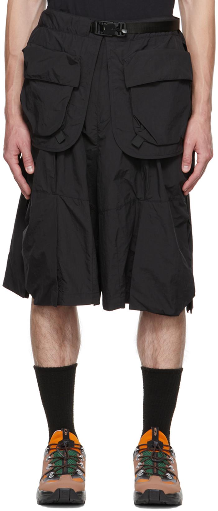 Black Belt Bag Shorts by ARCHIVAL REINVENT