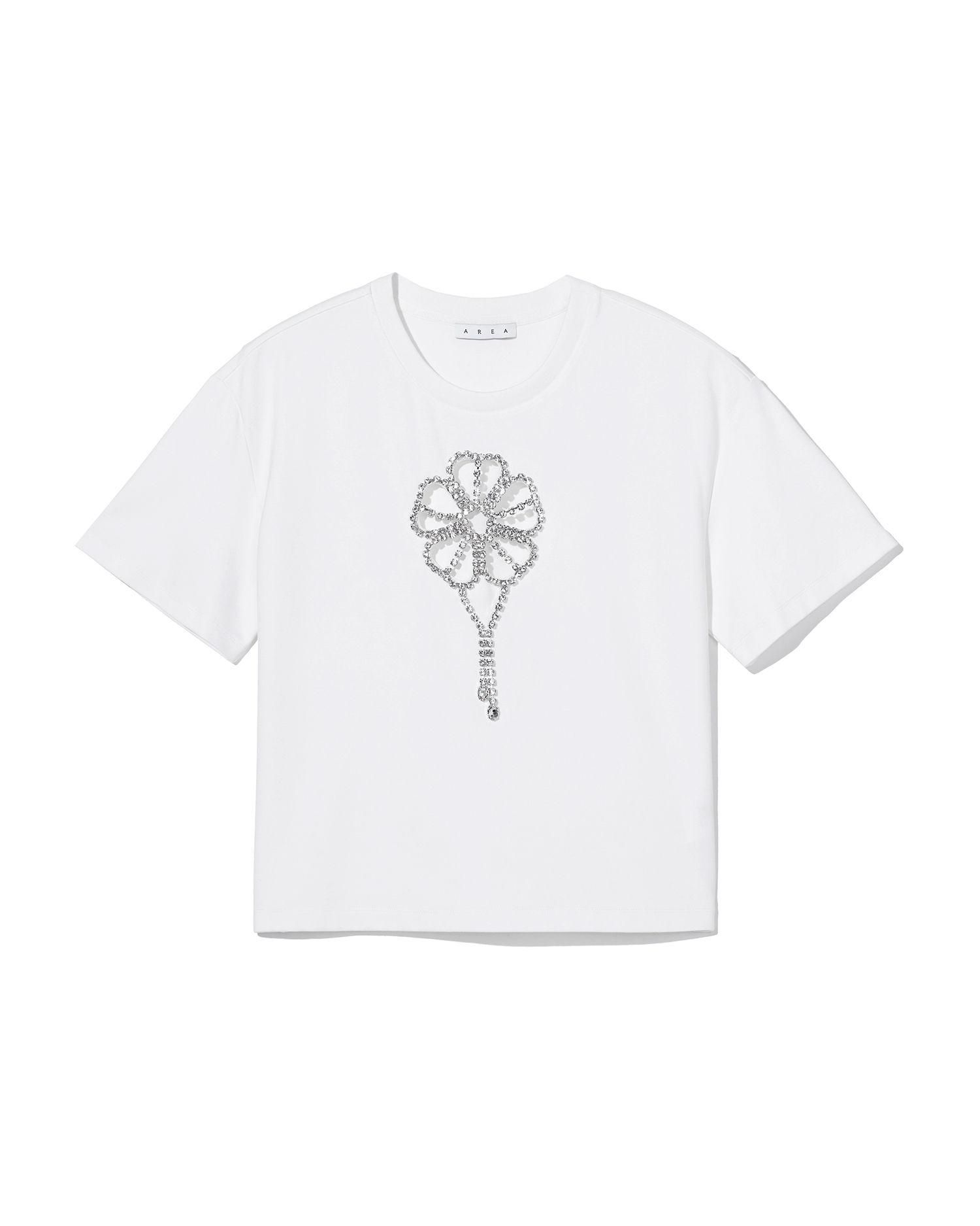 Crystal flower tee by AREA