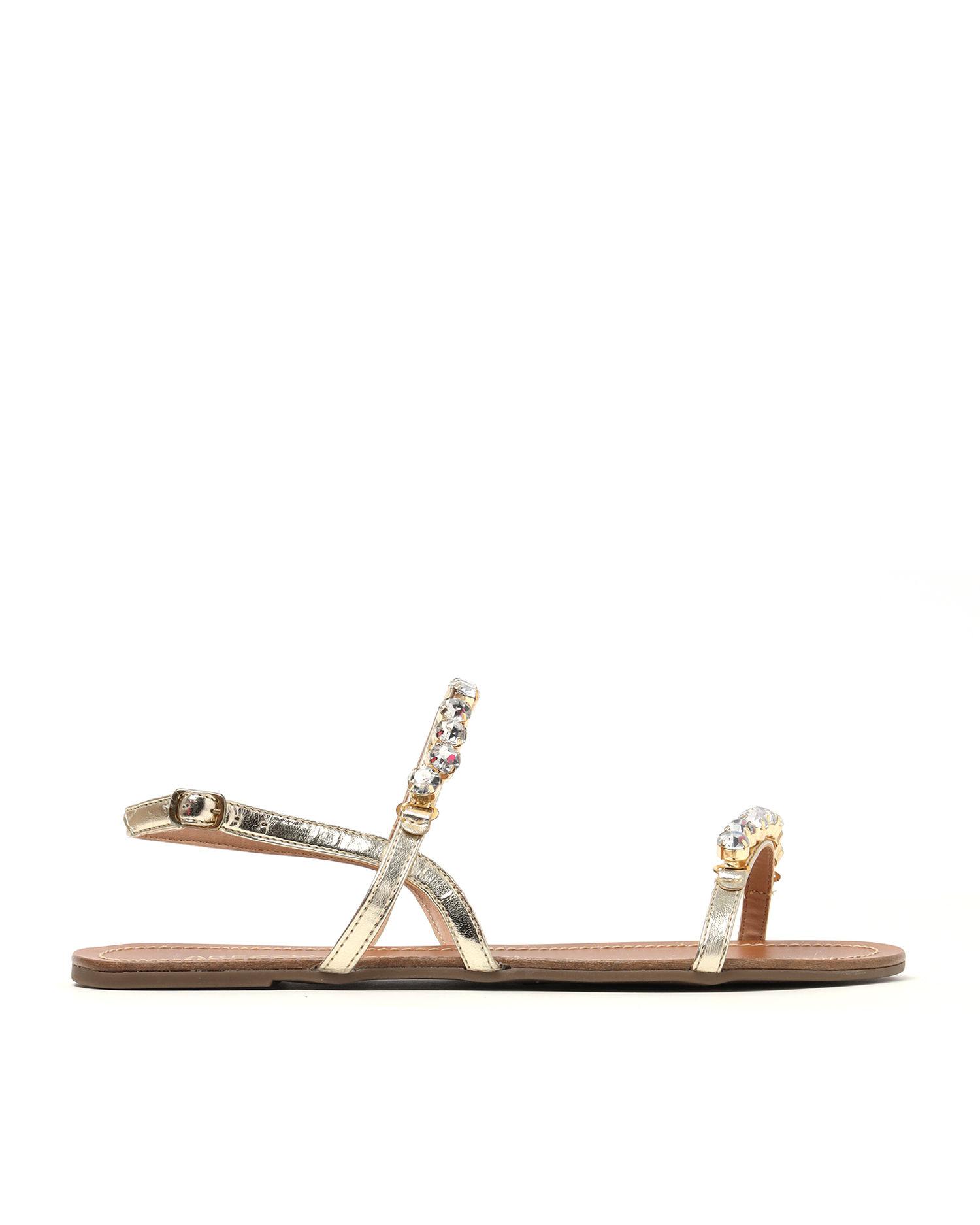 Crystal-embellished sandals by AREZZO