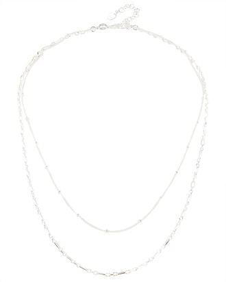 Layered Chain Necklace by ARGENTO VIVO