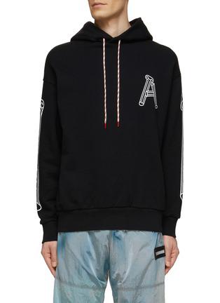 COLUMN BRUSHED PULLOVER HOODIE by ARIES