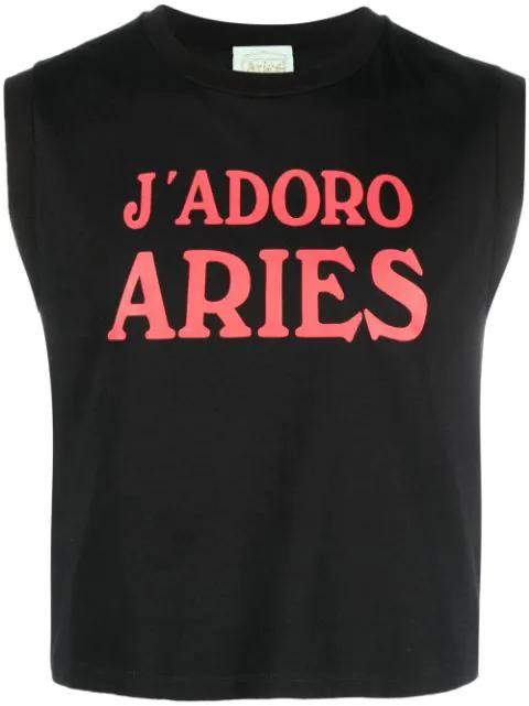 J'Adoro Aries print tank top by ARIES