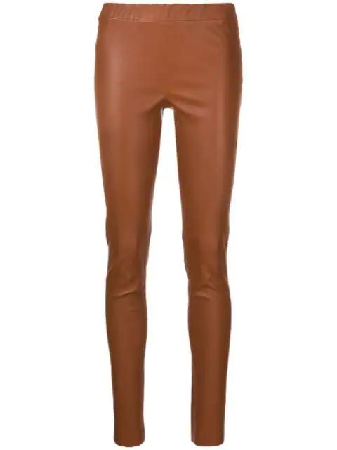 skinny-cut leather trousers by ARMA