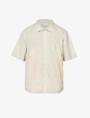 Skyn panelled boxy-fit short-sleeved shell shirt by ARNAR MAR JONSSON