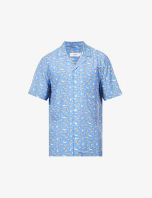 Multi Fun graphic-pattern relaxed-fit woven shirt by ARRELS BARCELONA