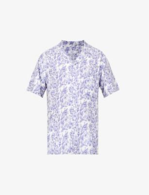 Paradisaeidae graphic-print relaxed-fit woven shirt by ARRELS BARCELONA