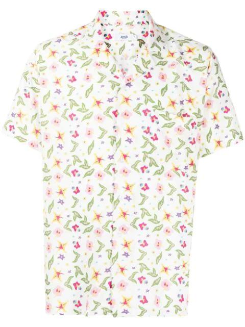 floral-print camp collar shirt by ARRELS BARCELONA