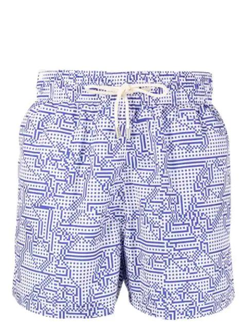 geometric-print swim shorts by ARRELS BARCELONA