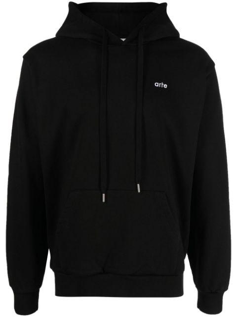 embroidered-logo hoodie by ARTE