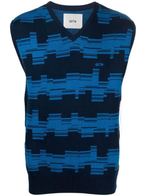 knitted v-neck jumper by ARTE